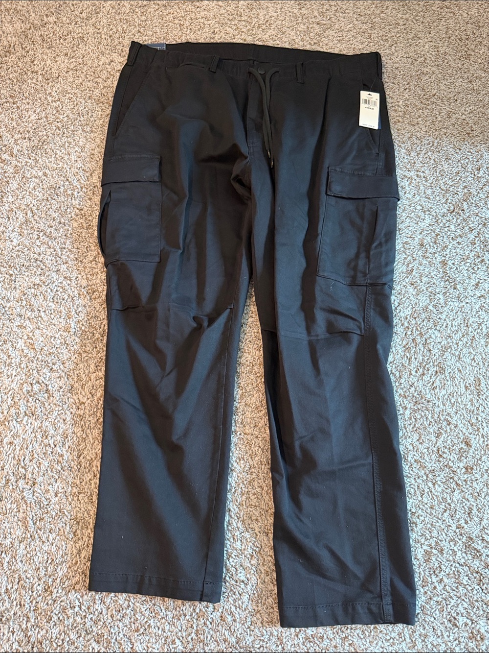 Polo by Ralph Lauren Black Cargo Pants with Drawstring Waist